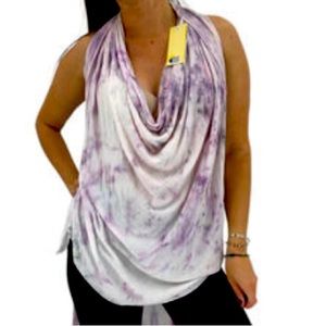 HeroCrane cream Tie Dye Drape Long Top Cover new with tag first picture issample